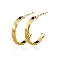 Tibetan Style Stud Earring, plated, fashion jewelry & for woman, golden, 20mm, Sold By Pair