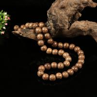 Kokosrinde Perle, rund, DIY, 11x12mm, verkauft per ca. 38 cm Strang