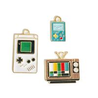 Zinc Alloy Enamel Pendants gold color plated Unisex nickel lead & cadmium free Approx Sold By Bag