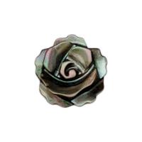 Hair Accessories DIY Findings Shell Rose Carved & half-drilled 8mm Sold By PC