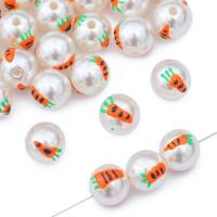 Acryl Schmuck Perlen, rund, DIY & verschiedene Stile für Wahl & Emaille, 12mm, 2PCs/Tasche, verkauft von Tasche