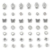 Zinc Alloy Jewelry Beads silver color plated DIY silver color nickel lead & cadmium free Sold By Bag