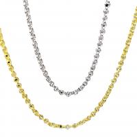 Brass Chain Necklace, plated, DIY, more colors for choice, Length:17.72 Inch, Sold By PC