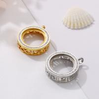 Stainless Steel Pendants, 304 Stainless Steel, DIY & micro pave cubic zirconia, more colors for choice, 26mm, Sold By PC