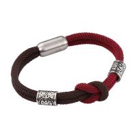 Milan Cord Bracelet, with 316 Stainless Steel, polished, fashion jewelry & different length for choice & Unisex, 8mm, Sold By PC