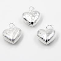 925 Sterling Silver Pendant, Heart, polished, different designs for choice, original color, Sold By PC