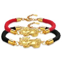 Brass Bracelet & Bangle, Cupronickel, gold color plated, Adjustable & fashion jewelry, more colors for choice, 220mm, Sold By PC