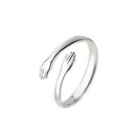 Brass Finger Ring, Cupronickel, platinum plated, Adjustable & fashion jewelry, original color, Sold By PC