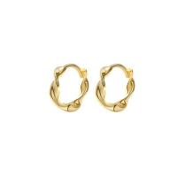 925 sterling zilver Huggie Hoop Earring, plated, mode sieraden & voor vrouw, meer kleuren voor de keuze, 10mm, 10paren/Lot, Verkocht door Lot