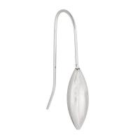 Stainless Steel Drop Earring, 304 Stainless Steel, fashion jewelry & for woman, original color, 6x18mm,0.8mm,32mm, Sold By PC