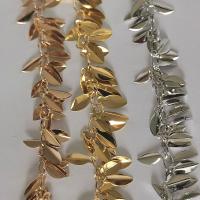 Brass Beading Chains Leaf plated DIY nickel lead & cadmium free Sold By m