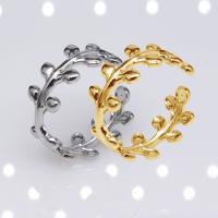Stainless Steel Finger Ring 304 Stainless Steel Vacuum Ion Plating fashion jewelry & for woman 8mm Sold By PC