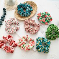 Hair Scrunchies, Velveteen, Christmas Design & different designs for choice & for woman, more colors for choice, 100mm, Sold By PC