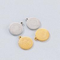 Stainless Steel Pendants 304 Stainless Steel Round 15mm Sold By PC