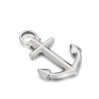 Stainless Steel Pendants, 304 Stainless Steel, Anchor, DIY, original color, 30x20mm, Sold By PC