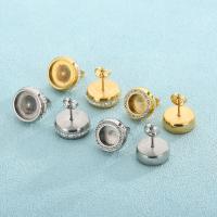 Stainless Steel Stud Earrings 304 Stainless Steel DIY & for woman & with rhinestone Sold By Pair
