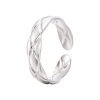 Titanium Steel Cuff Finger Ring Rhombus Vacuum Ion Plating fashion jewelry & Unisex Sold By PC