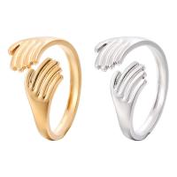 Titanium Stål Cuff fingerring, Hand, mode smykker & Unisex & forskellig størrelse for valg, flere farver til valg, Solgt af PC