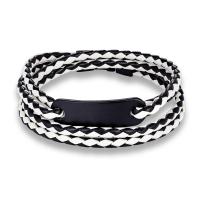 PU Leather Cord Bracelets, with Tibetan Style, plated, dyed & Unisex, more colors for choice, Length:Approx 8.26 Inch, Sold By PC