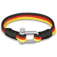 Парашютный шнур браслет, с цинковый сплав, Мужская, Много цветов для выбора, длина:Приблизительно 8.26 дюймовый, продается PC