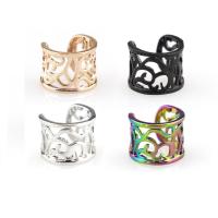 Fashion Earring Cuff and Wraps, Brass, plated, Unisex & hollow, more colors for choice, 10x8mm, 20PCs/Lot, Sold By Lot