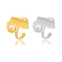 Vinger Ring in edelstaal, 304 roestvrij staal, mode sieraden & uniseks, meer kleuren voor de keuze, 18x23mm, Verkocht door PC