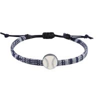 Stainless Steel Jewelry Bracelet, Polyester Cord, with 304 Stainless Steel, fashion jewelry & Unisex & enamel, more colors for choice, Length:30 cm, Sold By PC
