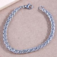 Stainless Steel Jewelry Bracelet 304 Stainless Steel with 4cm extender chain for man original color Length Approx 20 cm Sold By PC