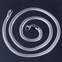 Halskette, 304 Edelstahl, mit Verlängerungskettchen von 4cm, für den Menschen, originale Farbe, 5mm, Länge:ca. 50 cm, verkauft von PC