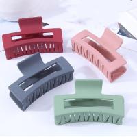 Hair Claw Clips, Resin, for woman & frosted, more colors for choice, 85x43mm, Sold By PC