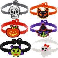 Halloween Bracelet, Soft PVC, epoxy gel, Halloween Design & different styles for choice & for woman, Length:7.68 Inch, Sold By PC