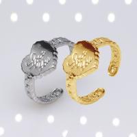 Stainless Steel Finger Ring 304 Stainless Steel Heart Vacuum Ion Plating fashion jewelry & for woman 10mm Sold By PC