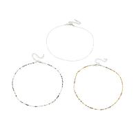 Glas Seed pärlor halsbandet, Glass Seed Beads, tre lager & Bohemiska stilen & för kvinna, Längd Ca 16.2 inch, Säljs av PC