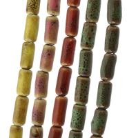 Perles bijoux en porcelaine, rectangle, DIY, plus de couleurs à choisir, 15x8x8mm, 22PC/brin, Vendu par Environ 14.5 pouce brin