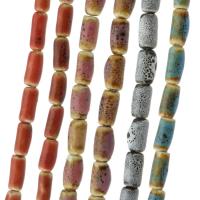 Perles bijoux en porcelaine, rectangle, DIY, plus de couleurs à choisir, 10x5x5mm, 33PC/brin, Vendu par Environ 13.5 pouce brin