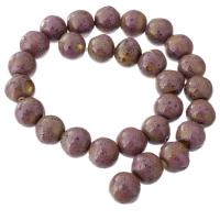 Perles bijoux en porcelaine, Rond, DIY, rose, 15x16x16mm, 28PC/brin, Vendu par Environ 15.5 pouce brin