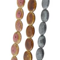 Porcelánové šperky Korálky, Porcelán, Flat Round, DIY, více barev na výběr, 20x16x6mm, 20PC/Strand, Prodáno za Cca 15.5 inch Strand