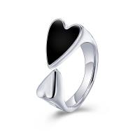 Cink Alloy Finger Ring, modni nakit & bez spolne razlike & emajl, nikal, olovo i kadmij besplatno, 10mm, Veličina:6, Prodano By PC