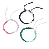 Cordão de Nó pulseira, joias de moda & unissex, Mais cores pare escolha, comprimento 16-26 cm, vendido por PC
