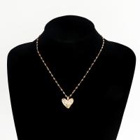 Collar de Aleación de Zinc, con 5cm extender cadena, chapado en color dorado, Joyería & para mujer, dorado, 20mm, longitud:40 cm, Vendido por UD