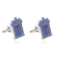 Cufflinks, Tibetan Style, plated, fashion jewelry & Unisex, 15x22mm, Sold By Pair