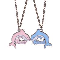 Ehepaar Halskette, Zinklegierung, Dolphin, plattiert, Modeschmuck & unisex, 30x32mm, Länge:50 cm, verkauft von PC