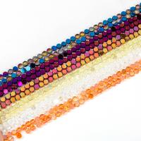 Kristall-Perlen, Kristall, rund, poliert, DIY & verschiedene Größen vorhanden & facettierte, mehrere Farben vorhanden, verkauft per ca. 14.96 ZollInch Strang