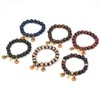 Lampwork Bracelets with Brass gold color plated Unisex & enamel Length 7.1 Inch Sold By PC