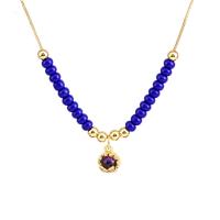 Semilla de cristal collar de perlas, metal, con Seedbead & Cristal, chapado, Joyería & para mujer, más colores para la opción, 450mm, Vendido por UD