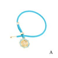 Fashion Bracelet & Bangle Jewelry Milan Cord with Brass plated fashion jewelry & for woman 220mm Sold By PC