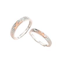 925 Sterling Silver Finger Rings platinum plated Adjustable & fashion jewelry original color Sold By PC