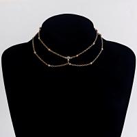 alliage de zinc Chain Chest, Placage, bijoux de mode & pour femme, plus de couleurs à choisir, 90x35mm, Vendu par PC