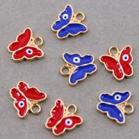Evil Eye Pendants Zinc Alloy Butterfly KC gold color plated Unisex & enamel nickel lead & cadmium free Approx Sold By Bag