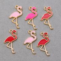 Tibetan Style Enamel Pendants, Bird, KC gold color plated, Unisex, more colors for choice, nickel, lead & cadmium free, 26x15mm, Approx 100PCs/Bag, Sold By Bag